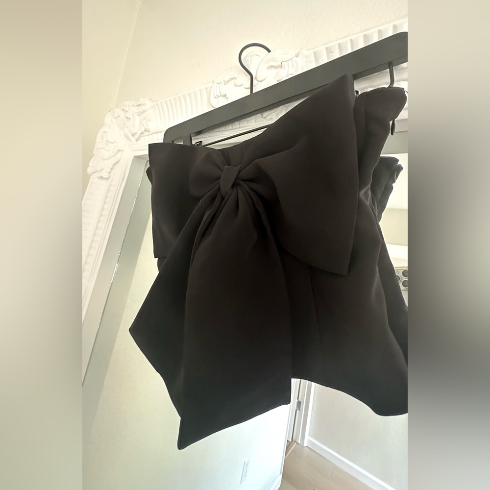 NWT NBD Black Bow Tube Top XS